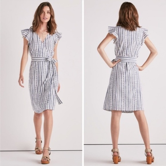 Lucky Brand Dresses & Skirts - Lucky Brand Blue and White Dress